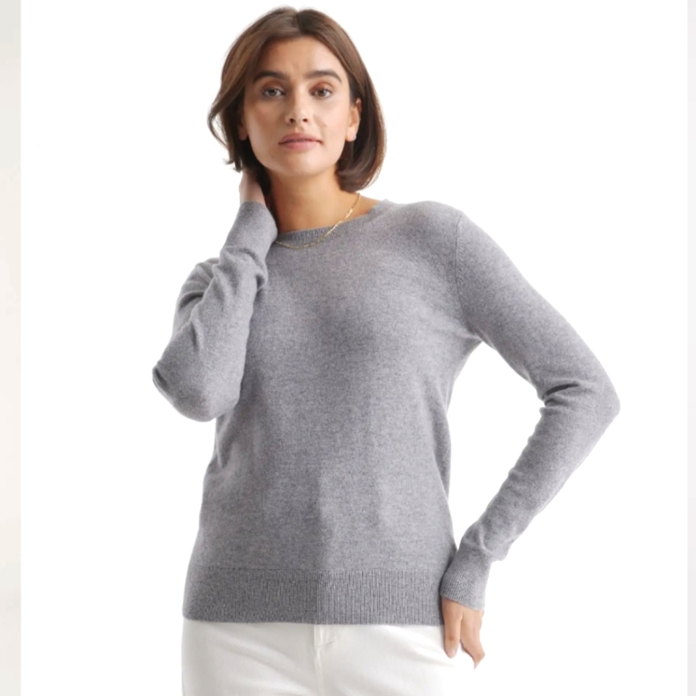 Quince Mongolian Cashmere Crewneck Sweater